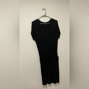 Banana Repiblic Black T-Shirt Dress With Pockets